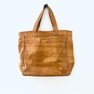 Cole Haan Tan Leather Tote Bag